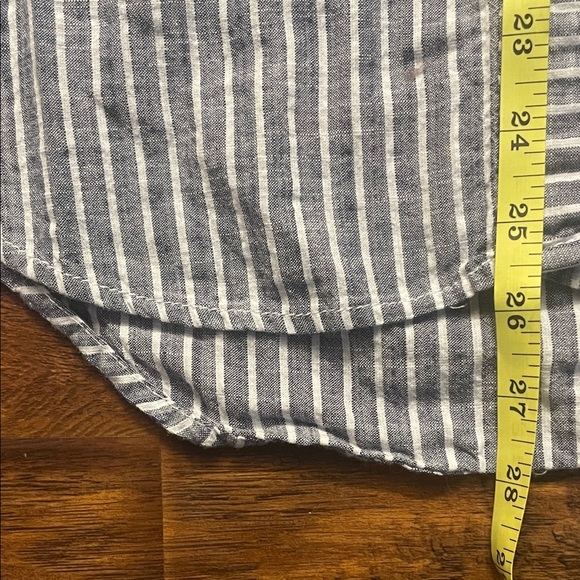 CASA CABANA Blue Striped Button Down Shirt 100%Cotton - Picture 11 of 13